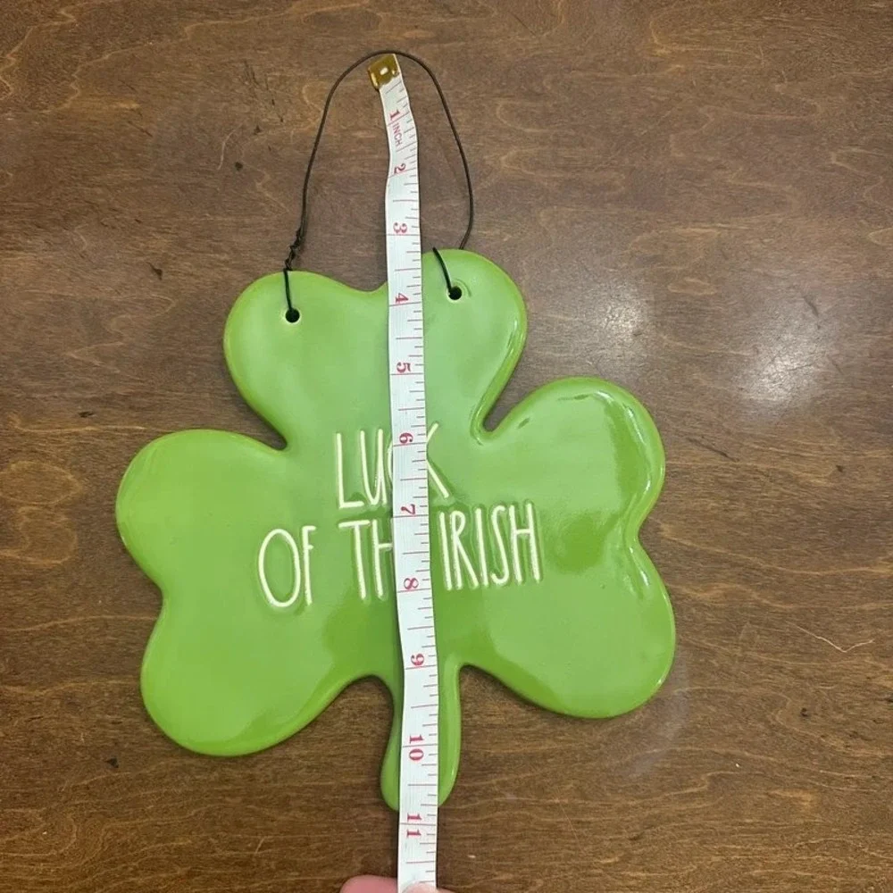 Rae Dunn Artisan Collection Ceramic Luck Of The Irish Hanging Wall Plaque